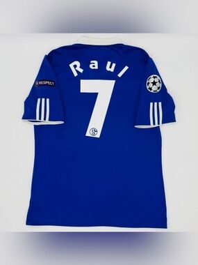 Schalke Raul 2010 11 home Champions League jersey